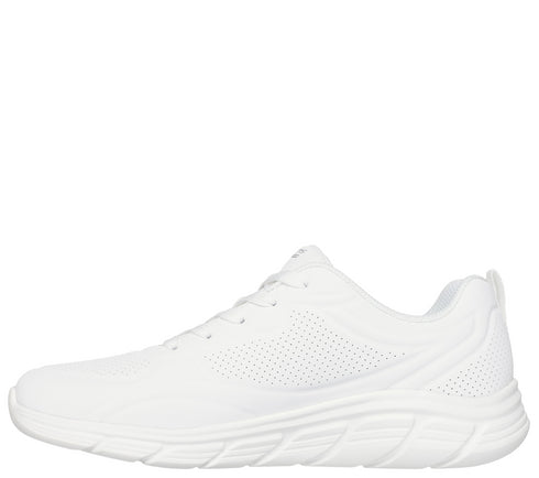Pantofi sport, dama, SKECHERS BOBS B FLEX LO - COOL EASE 117715-W alb, piele ecologica